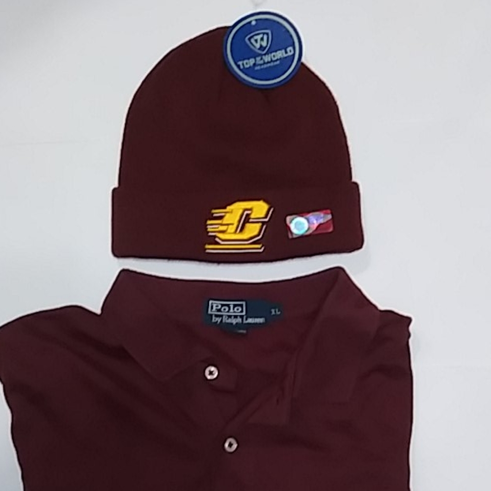 Central Michigan men knit hat